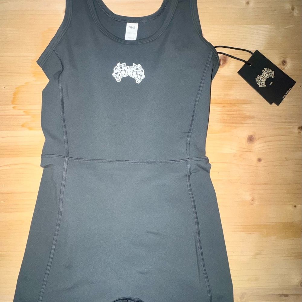 DARC SPORT SHE Romper One-Piece iykyk sofia energy bodysuit wolf gray M